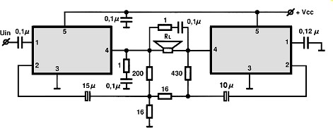 TDA2008 II (MOSNA) electronics circuit